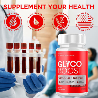 Glyco Boost Capsules – Premium Glycogen Support Food Supplement, 5-Pack (300 Capsules)