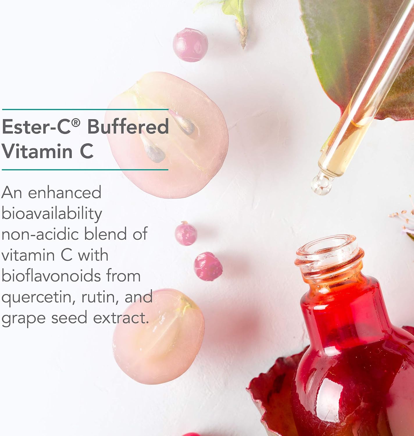NutriCology Esterol Ester-C with Bioflavonoids - Calcium Ascorbate Vitamin C Supplement - 200 Capsules - görsel 3