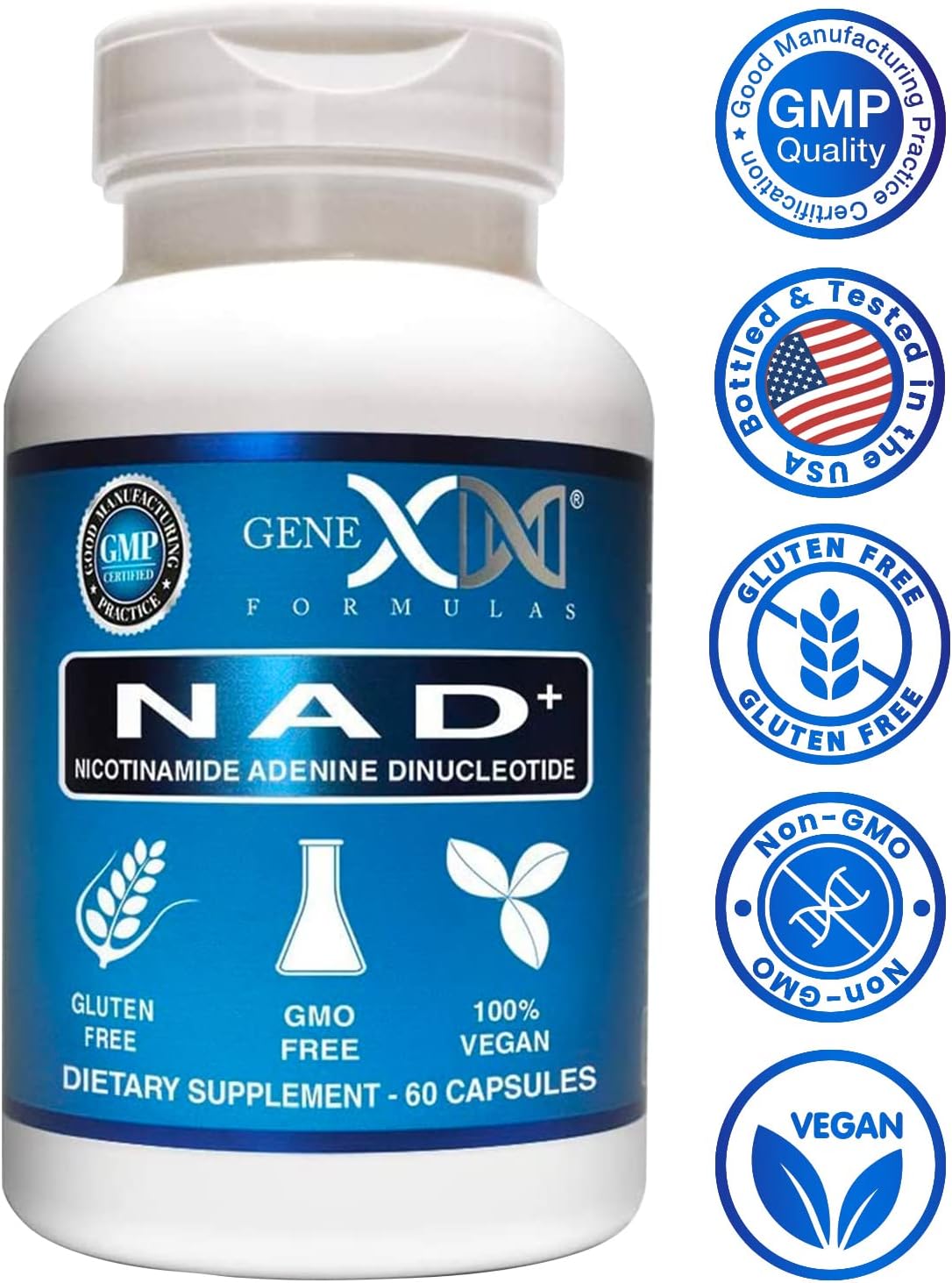 Genex Formulae NAD+ 250mg – Actual NAD+ Supplement, 60 Capsules - görsel 8