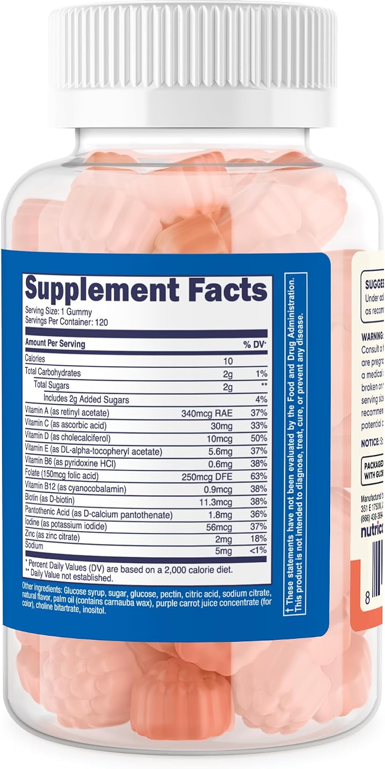 Nutricost Kids Multivitamin Gummies - 120 Servings (Mixed Berry Flavour) - görsel 5