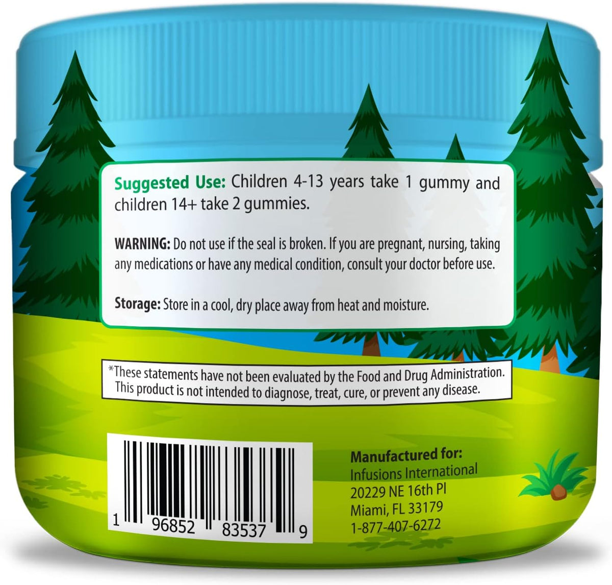 Infusions Super Green Gummies for Kids - 90 Count Superfood Booster, Vegan, Gluten-free & Non-GMO - görsel 3