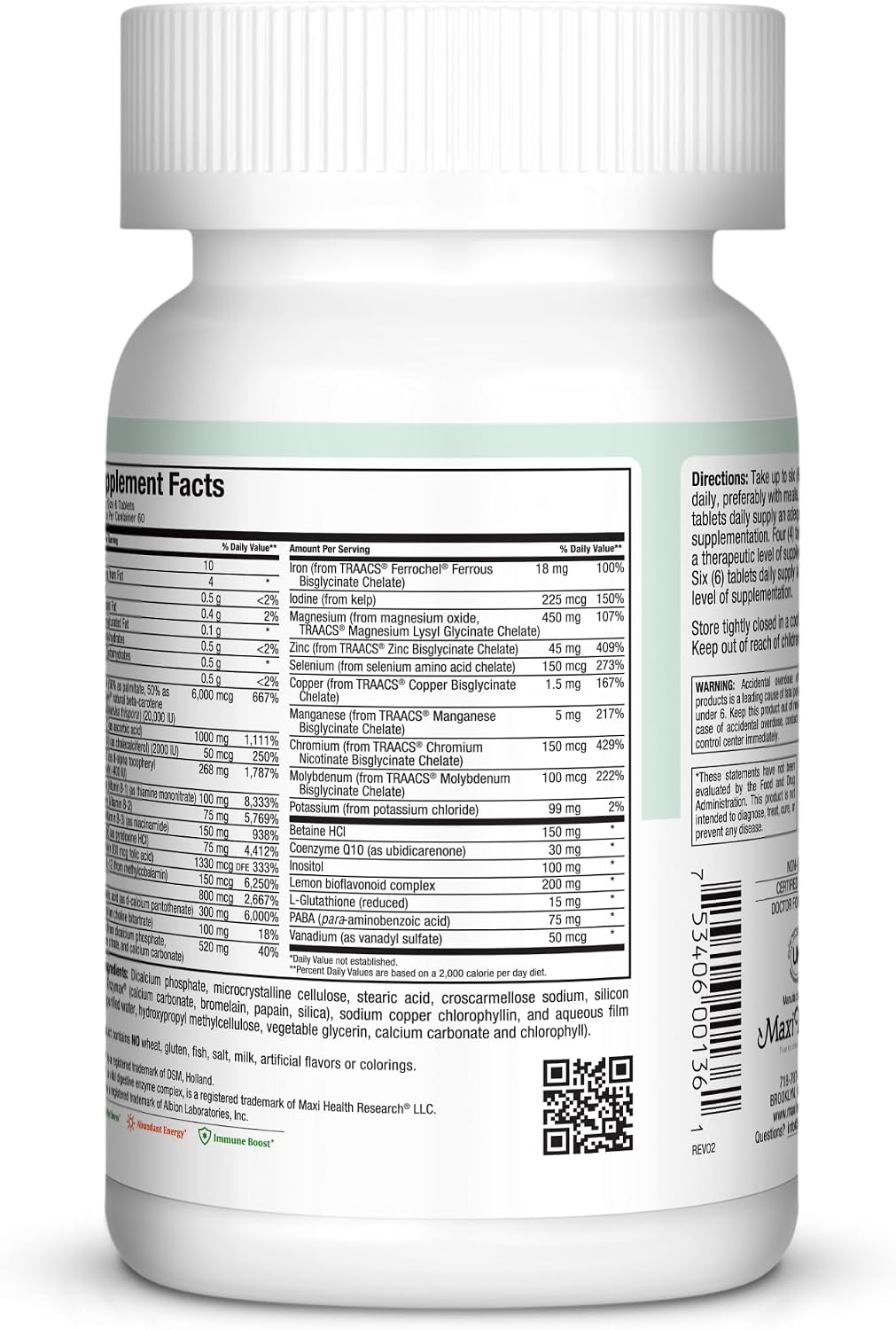 Supreme High Potency Multivitamin for Men and Women - 360 Tablets - görsel 3