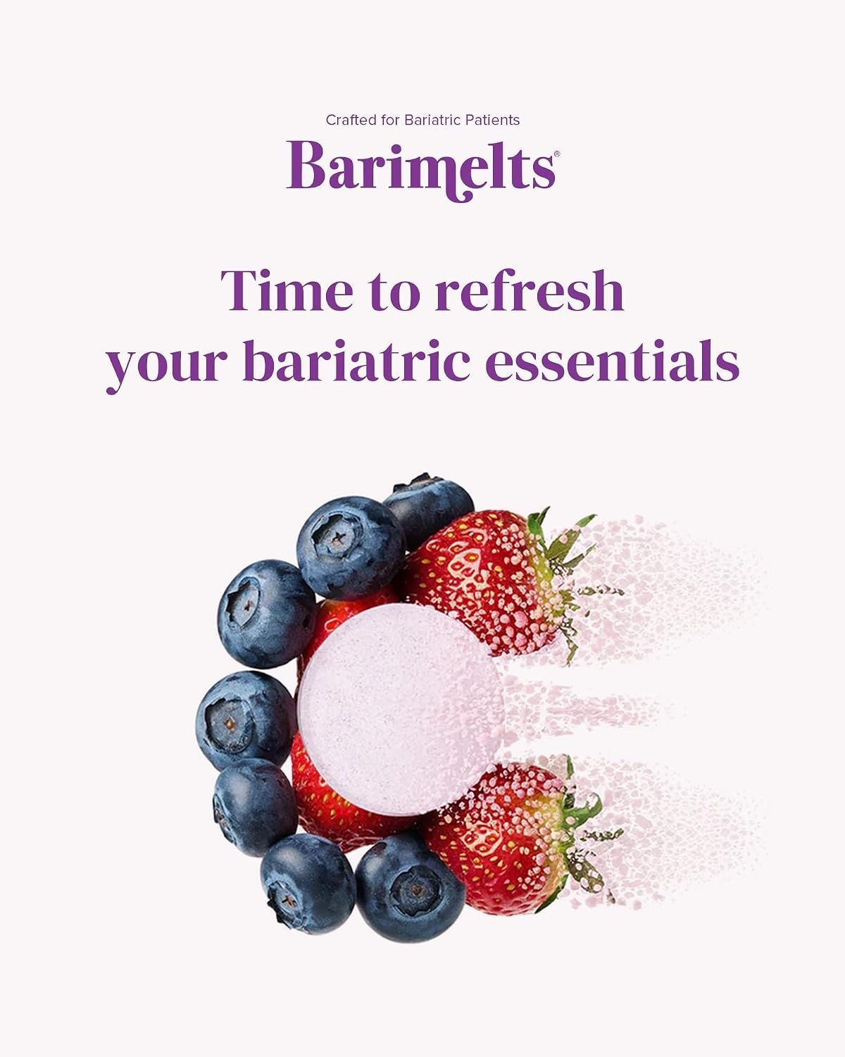 BariMelts Multivitamin - 60 Fast-Dissolving Tablets (1-Month Supply) - Sugar-Free Bariatric Multivitamin for Women, Natural Fruit Flavour - görsel 8