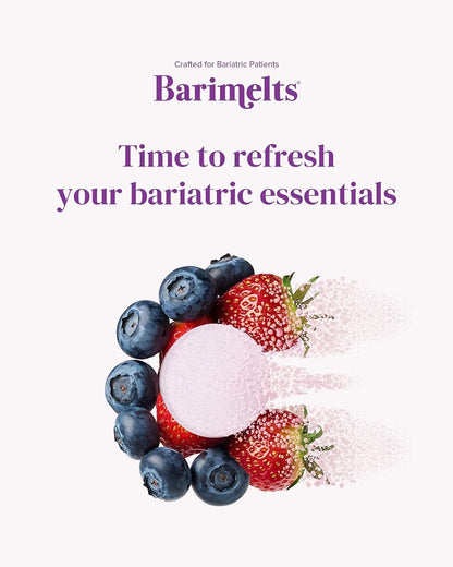 BariMelts Multivitamin - 60 Fast-Dissolving Tablets (1-Month Supply) - Sugar-Free Bariatric Multivitamin for Women, Natural Fruit Flavour