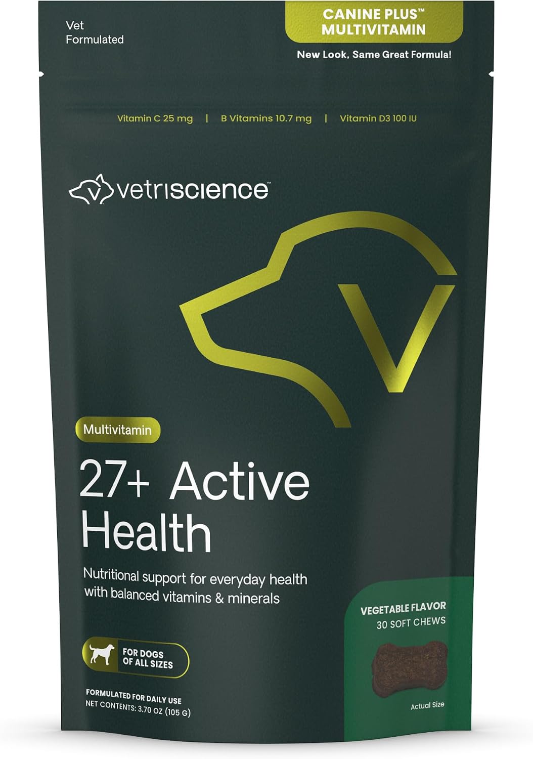 VetriScience Canine Plus Daily Multivitamin for Dogs – 90 Duck-Flavoured Chewable Tablets - görsel 8