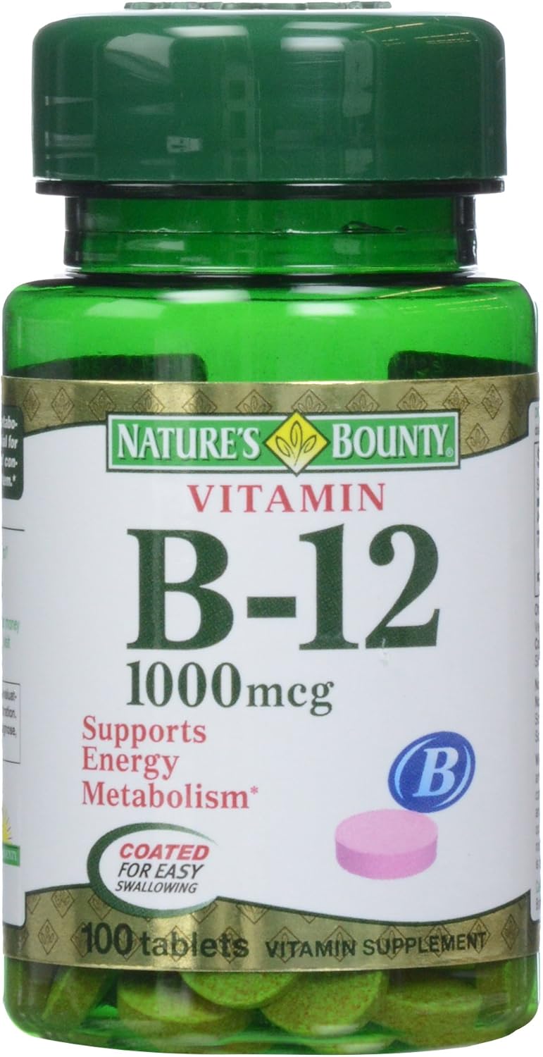 Nature's Bounty Vitamin B12 1000mcg, 200 Coated Tablets - görsel 4