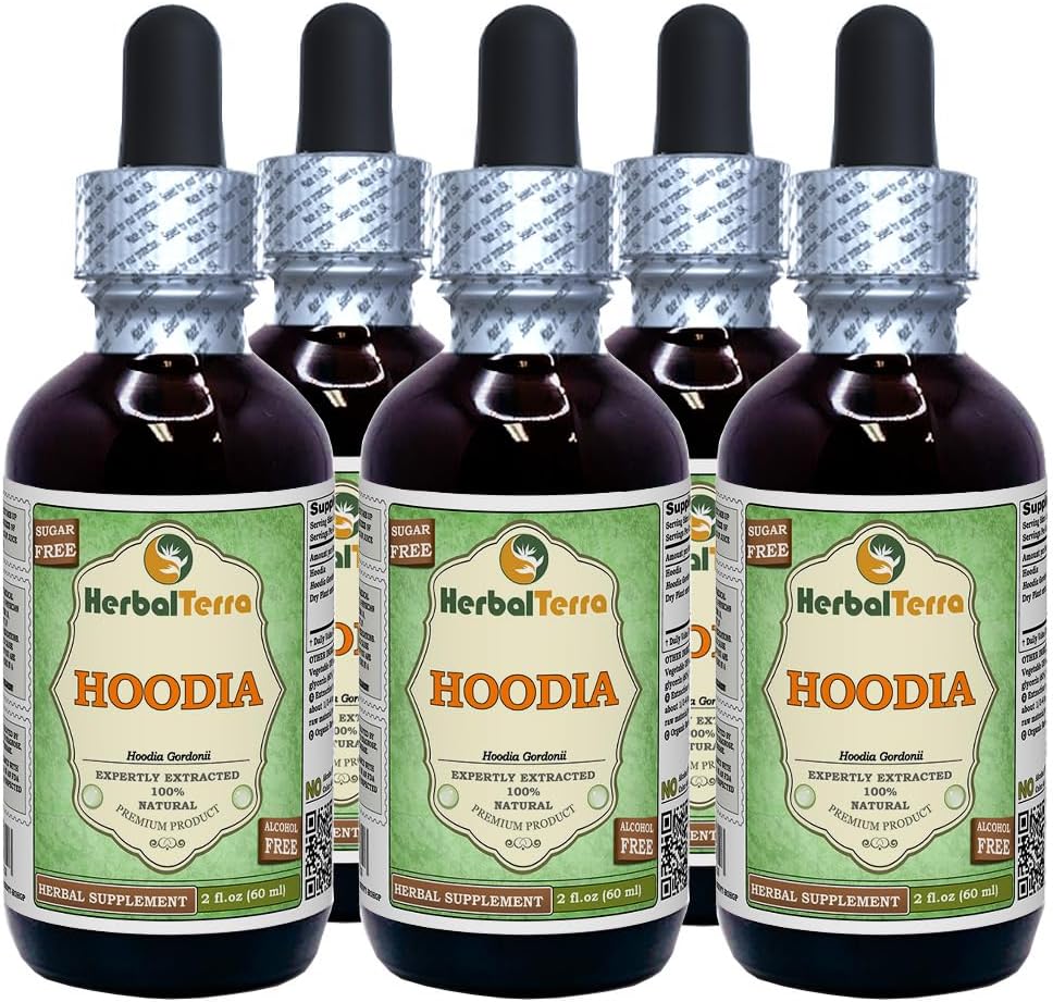 HerbalTerra Hoodia Gordonii Glycerite – Alcohol-Free Liquid Extract, 2-Pack (2 x 60 ml) - görsel 3