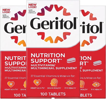 Geritol Complete Tablets, 100 Tablets (Pack of 3)