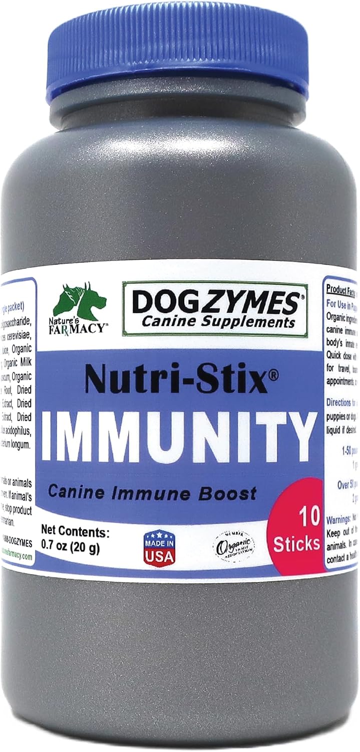 DOGZYMES 10 Count Nutri-Stix Pet Nutrition Supplement - görsel 1