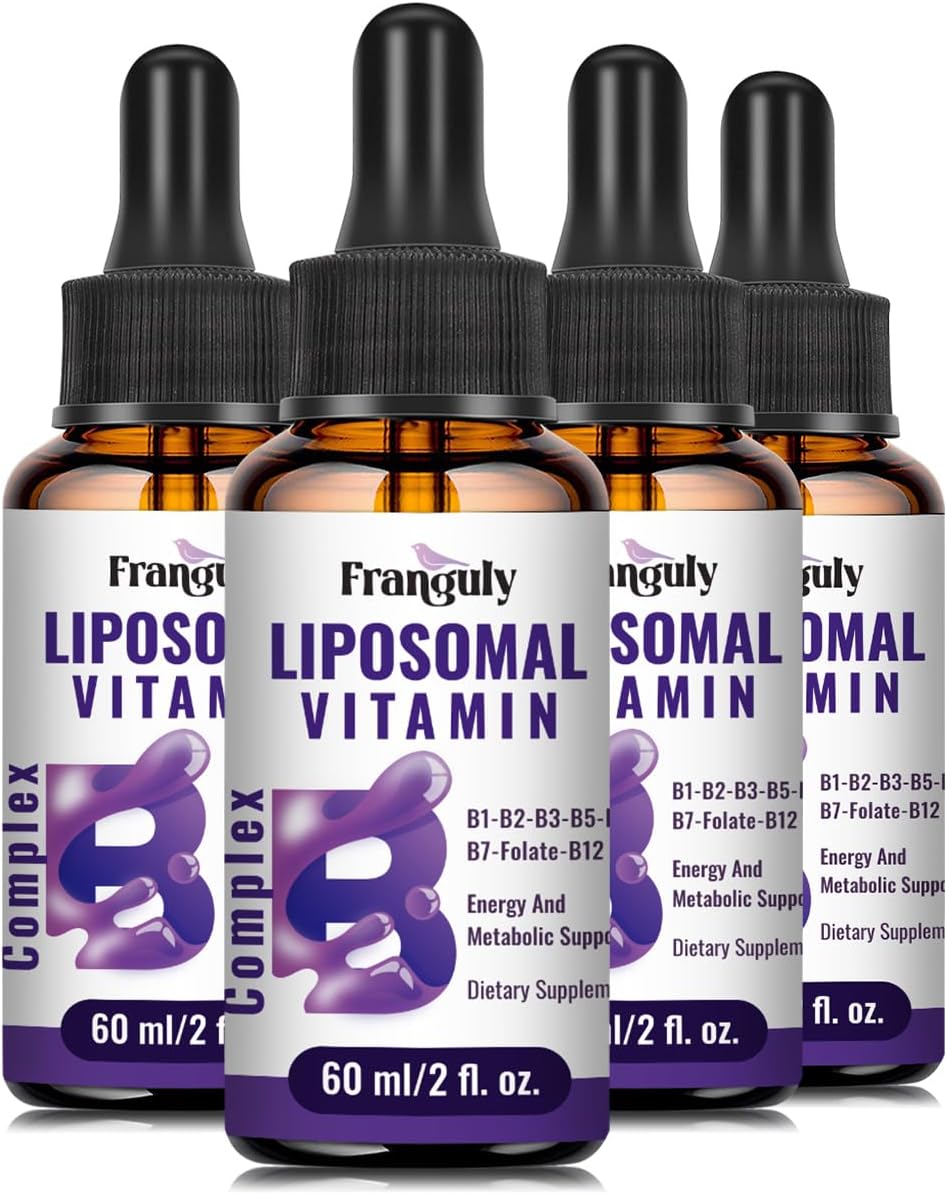 Franguly Liposomal B Complex - All B Vitamins, Methylated B12, Liquid Drops, 60 ml - görsel 10