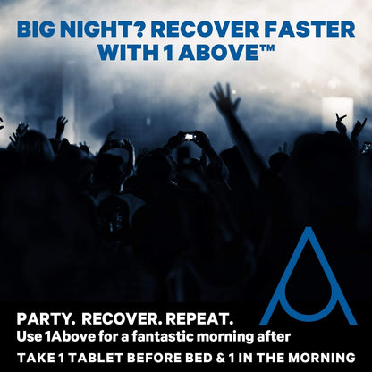 1ABOVE Jet Lag Relief Tablets - Citrus-Flavoured Effervescent Multivitamin with Pycnogenol, 20 Tablets
