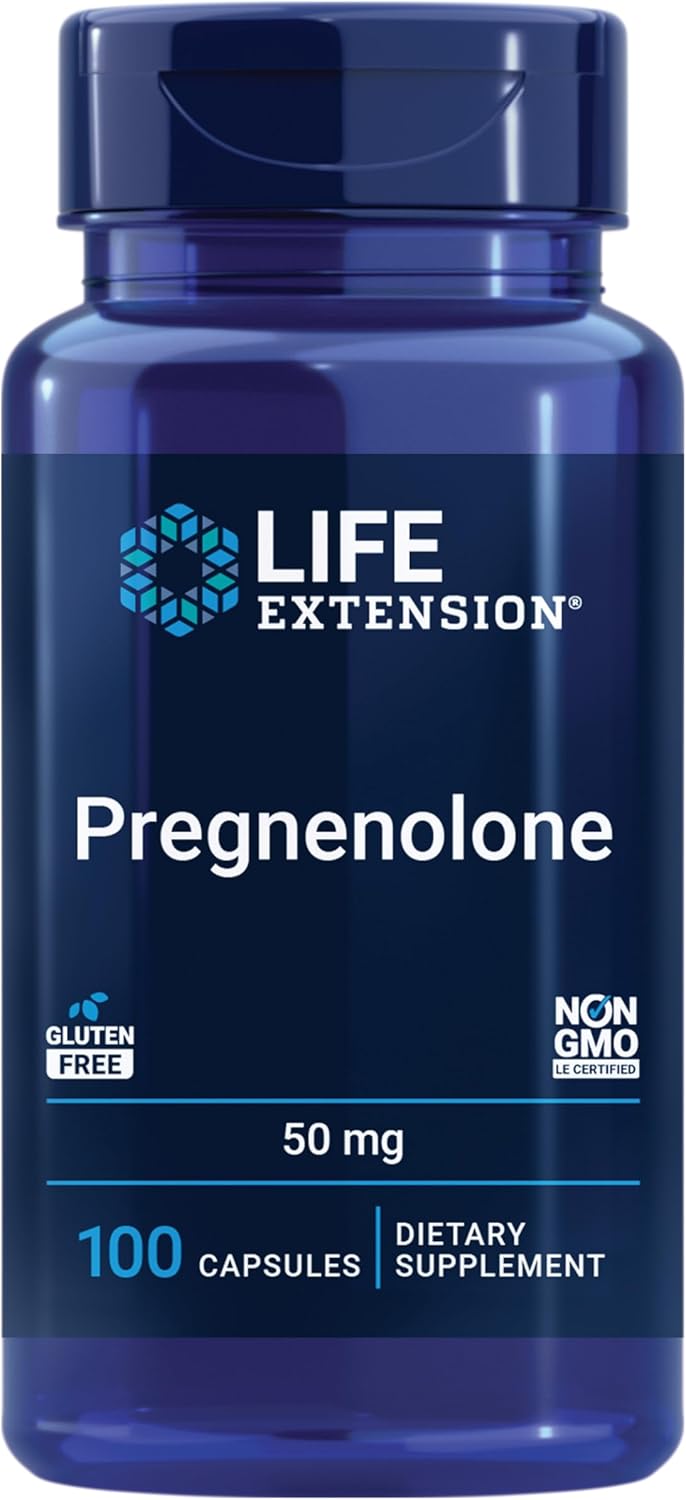 Life Extension Pregnenolone - Neurohormone for Memory and Brain Health - 100 Capsules - görsel 1