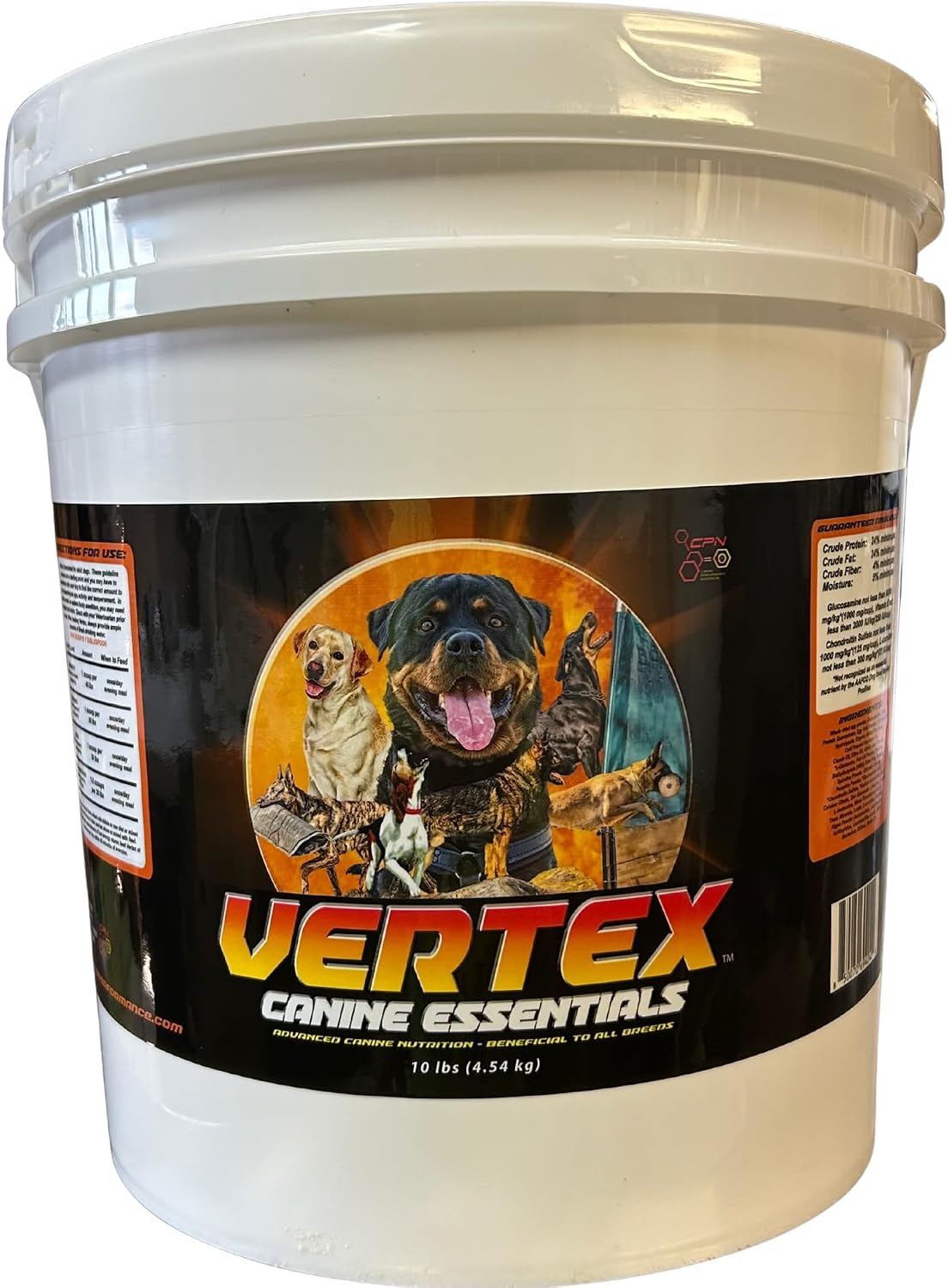 Vertex Canine Essentials High-Performance Dog Supplement – Predigested Liver, Whey & Egg Protein – Muscle Function, Recovery, Fertility & Milk Production – Active, Working & Breeding Dogs, 4.54 kg - görsel 1