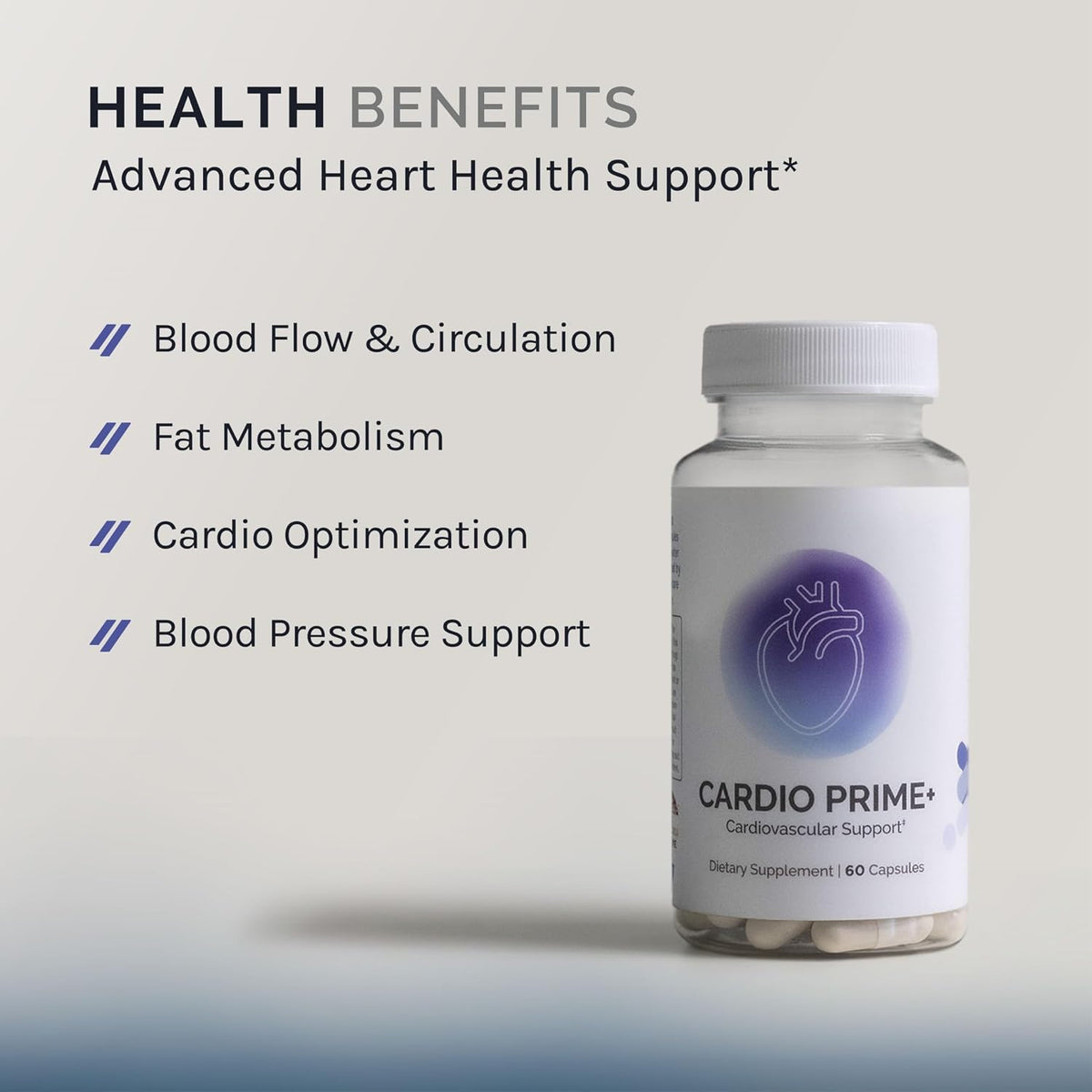 InfiniWell Cardio Prime+ Heart Health Food Supplement – 60 Capsules - görsel 2