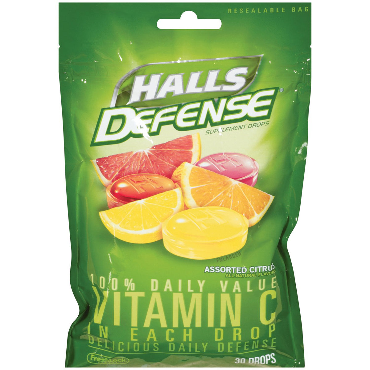 Halls Defence Vitamin C, 30-count (Pack of 6) - görsel 1