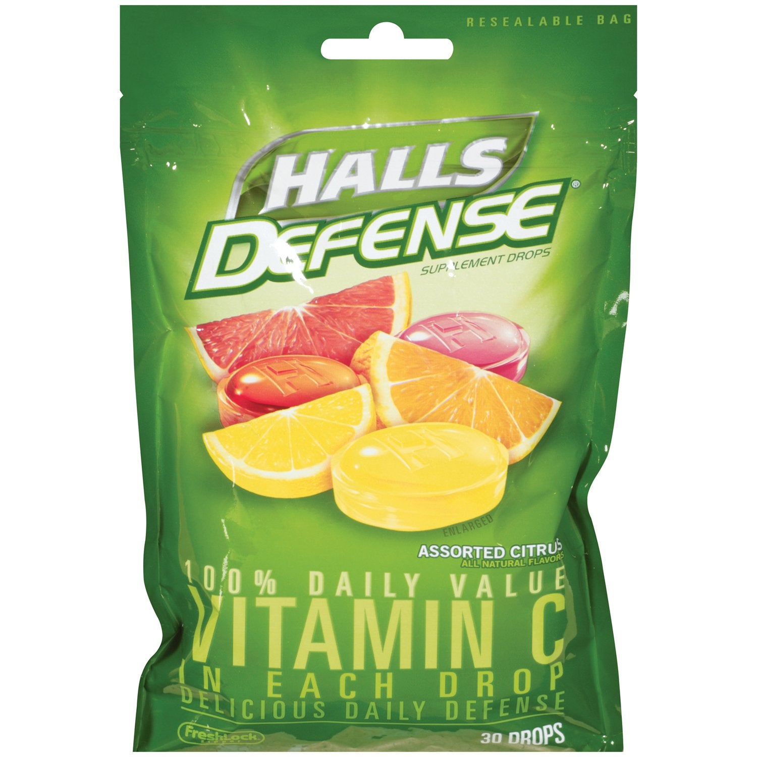 Halls Defence Vitamin C, 30-count (Pack of 6) - görsel 1
