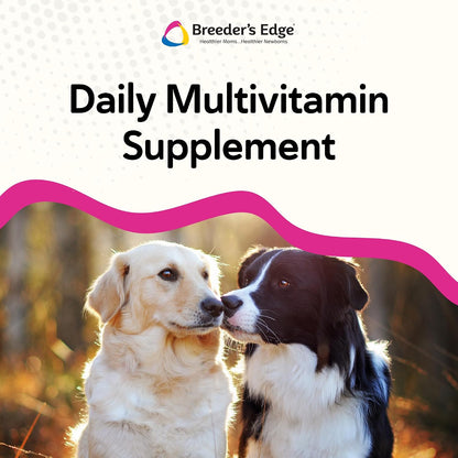 Breeder's Edge In Between for Her, Daily Multivitamin Supplement for Breeding Dogs and Cats, Fills Nutritional Gaps, and Supports Moms in Between Breeding, 90 Tablets Medium & Large Dog