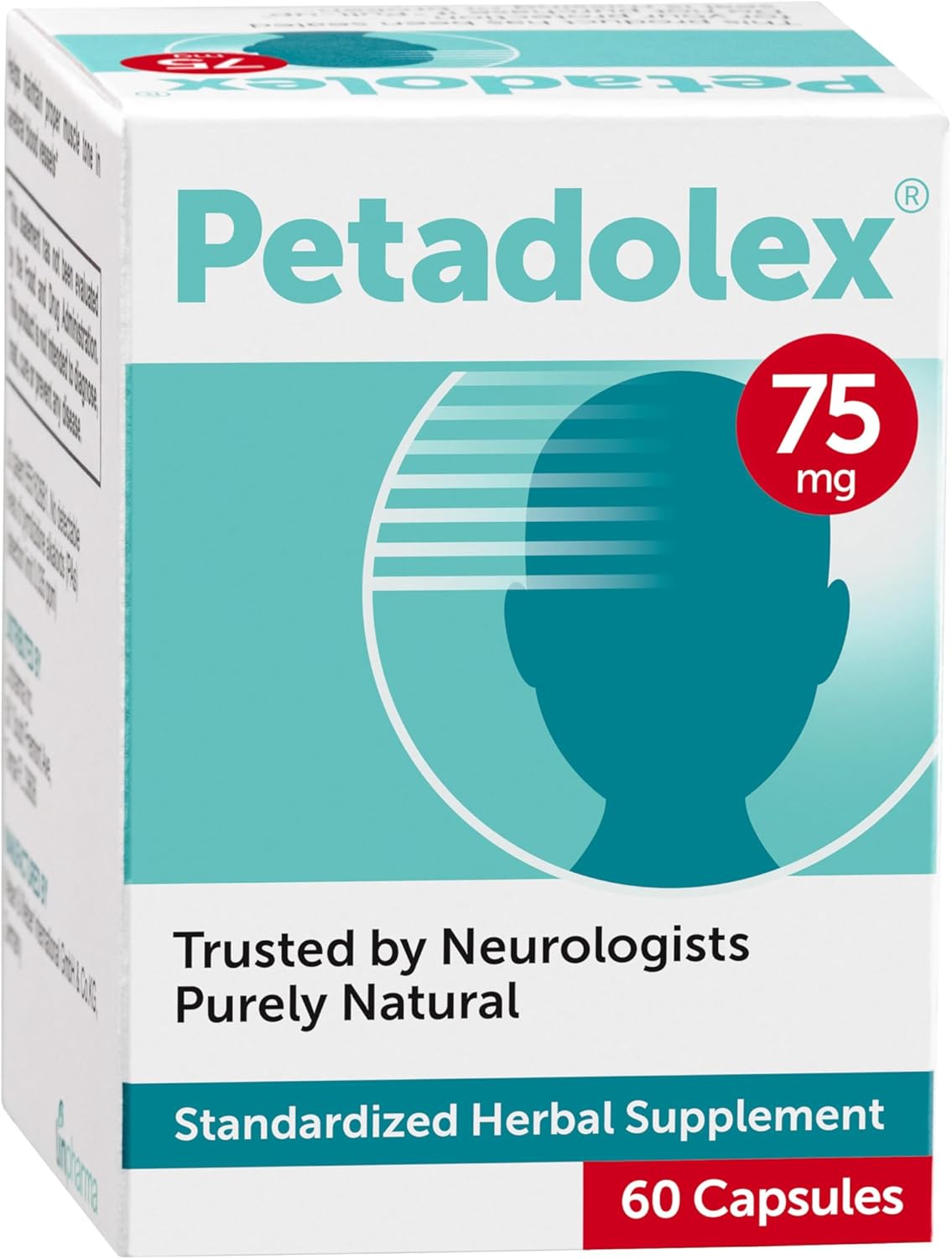 Petadolex Migraine Support - Patented PA-Free Butterbur Root Extract, 75mg, 60 Capsules - görsel 7