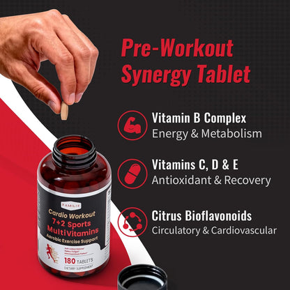 FAMILI+ Multivitamin with Creatine and BCAA for Cardio Training