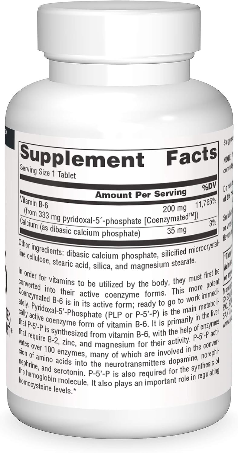 Source Naturals Coenzymated B-6 (P5P) - 333 mg, 60 Tablets - görsel 3