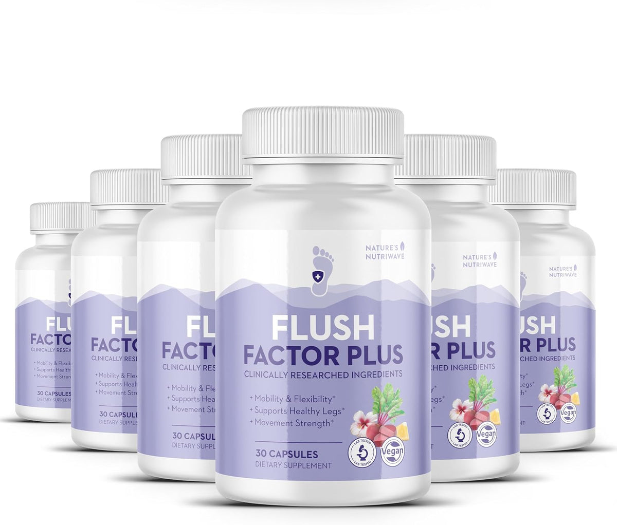 Flush Factor Plus – Original Formula – 30 Capsules (6 Month Supply) - görsel 1