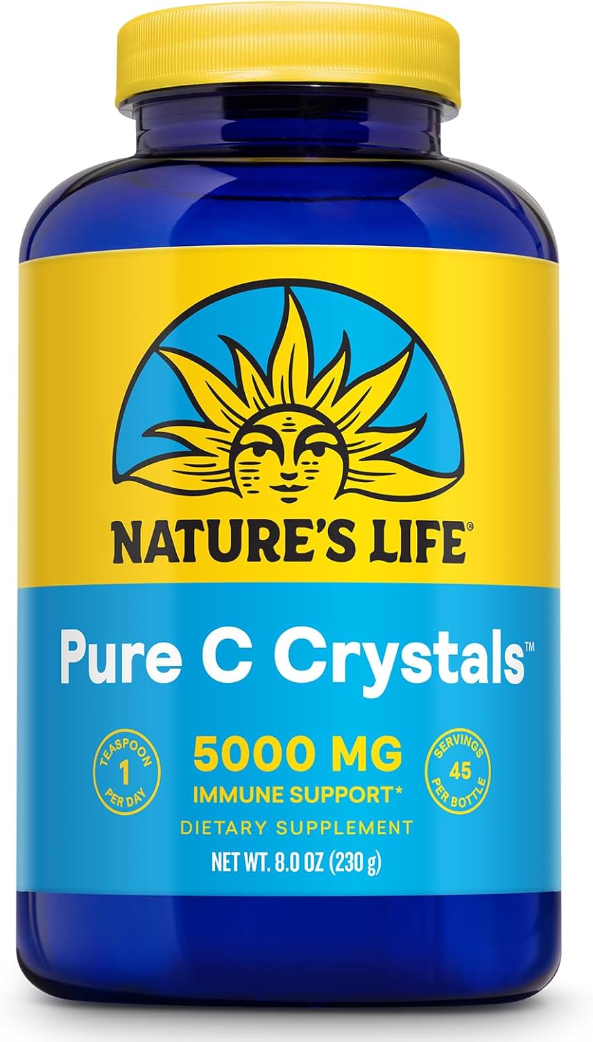 Nature's Life Pure Vitamin C Crystals - 5000 mg Vitamin C Powder - görsel 1