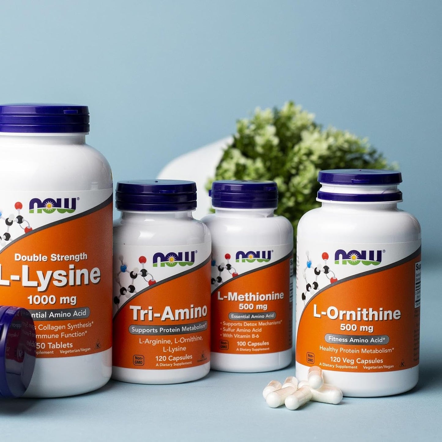 NOW Foods L-Methionine 500 mg with Vitamin B-6 - 100 Capsules - görsel 7