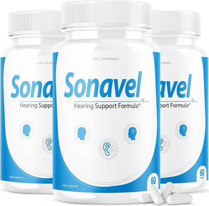 IDEAL PERFORMANCE Sonavel Hearing Support Multivitamin & Mineral Food Supplement – 3 Pack (180 Capsules)