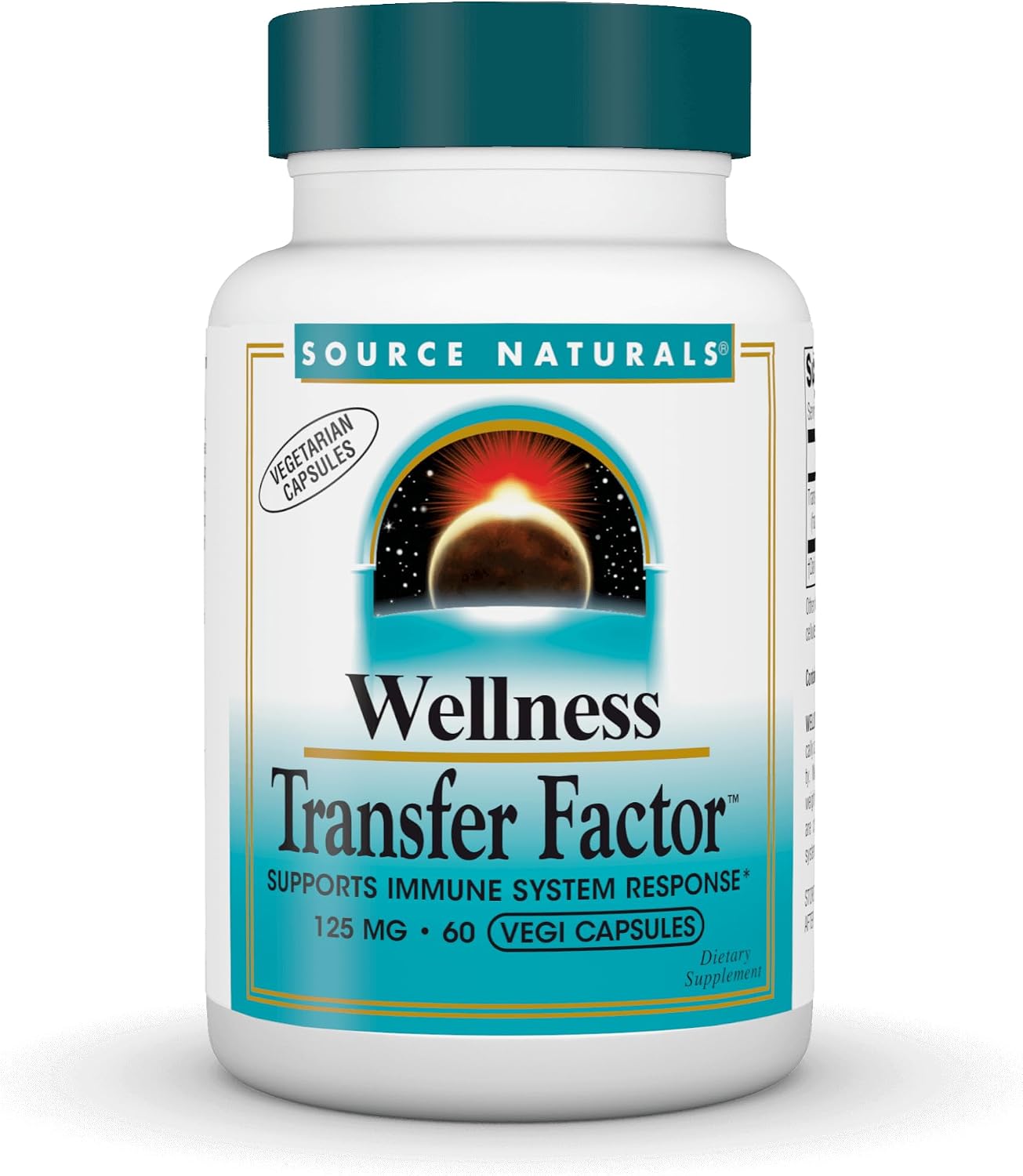 Source Naturals Wellness Transfer Factor, 125 mg, 60 Vegetarian Capsules - görsel 1