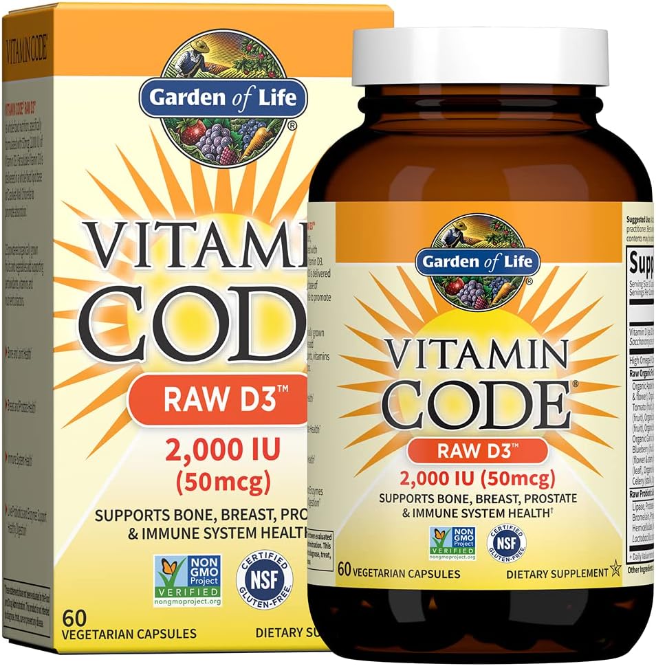 Garden of Life Vitamin Code Raw D3 2000 IU - 120 Capsules - görsel 8