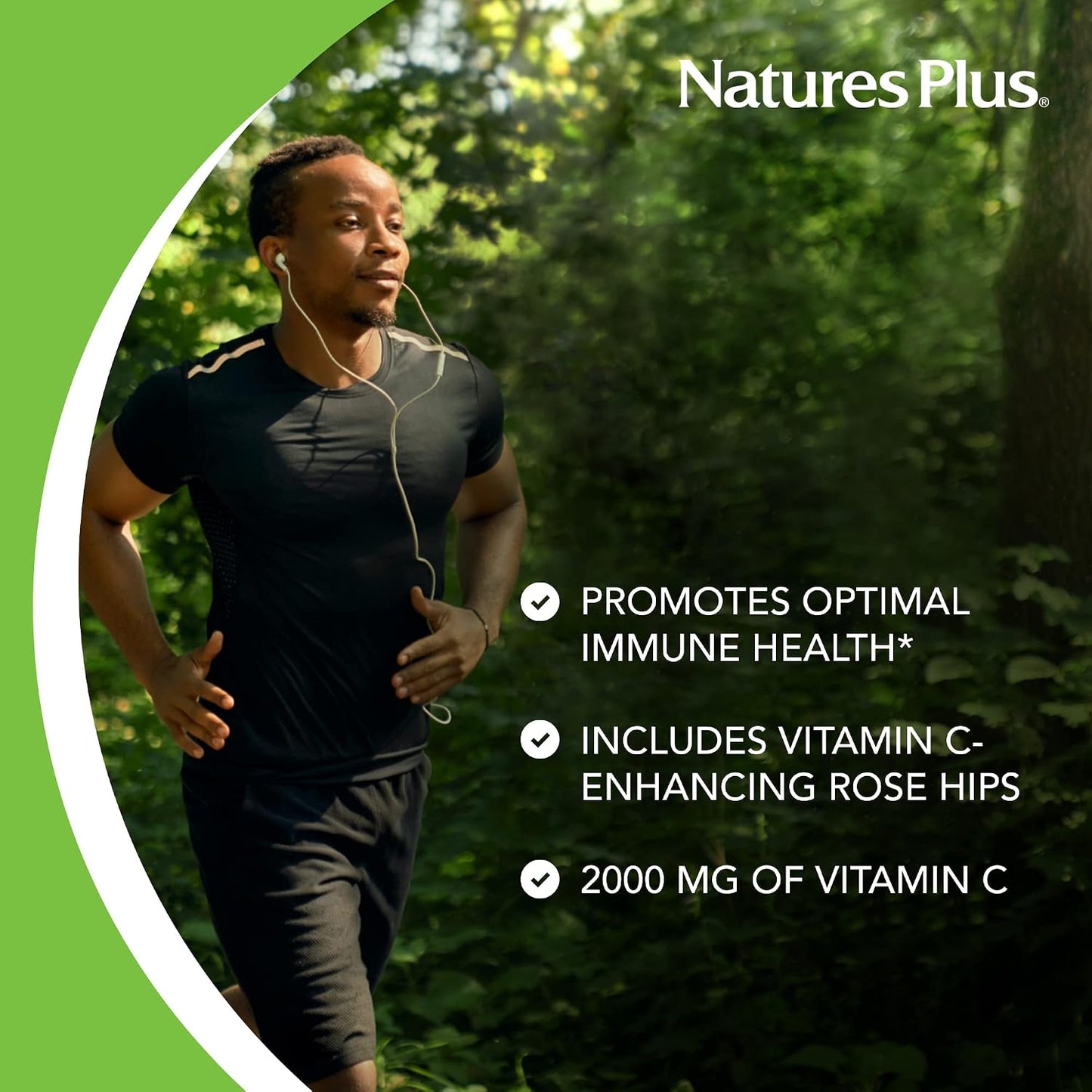 NaturesPlus Ultra-C 2000 mg - 90 Tablets - Vitamin C with Rose Hips - Immune and Antioxidant Support - Vegetarian, Gluten Free - görsel 4