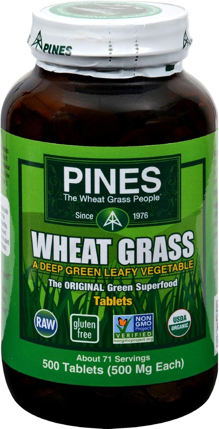 Pines International Wheat Grass - 500 mg - 500 Tablets - görsel 1