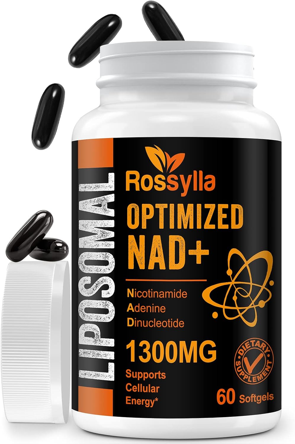 Rossylla 1300 mg Liposomal NAD+ Supplement - Highest Absorption - 60 Capsules - görsel 1