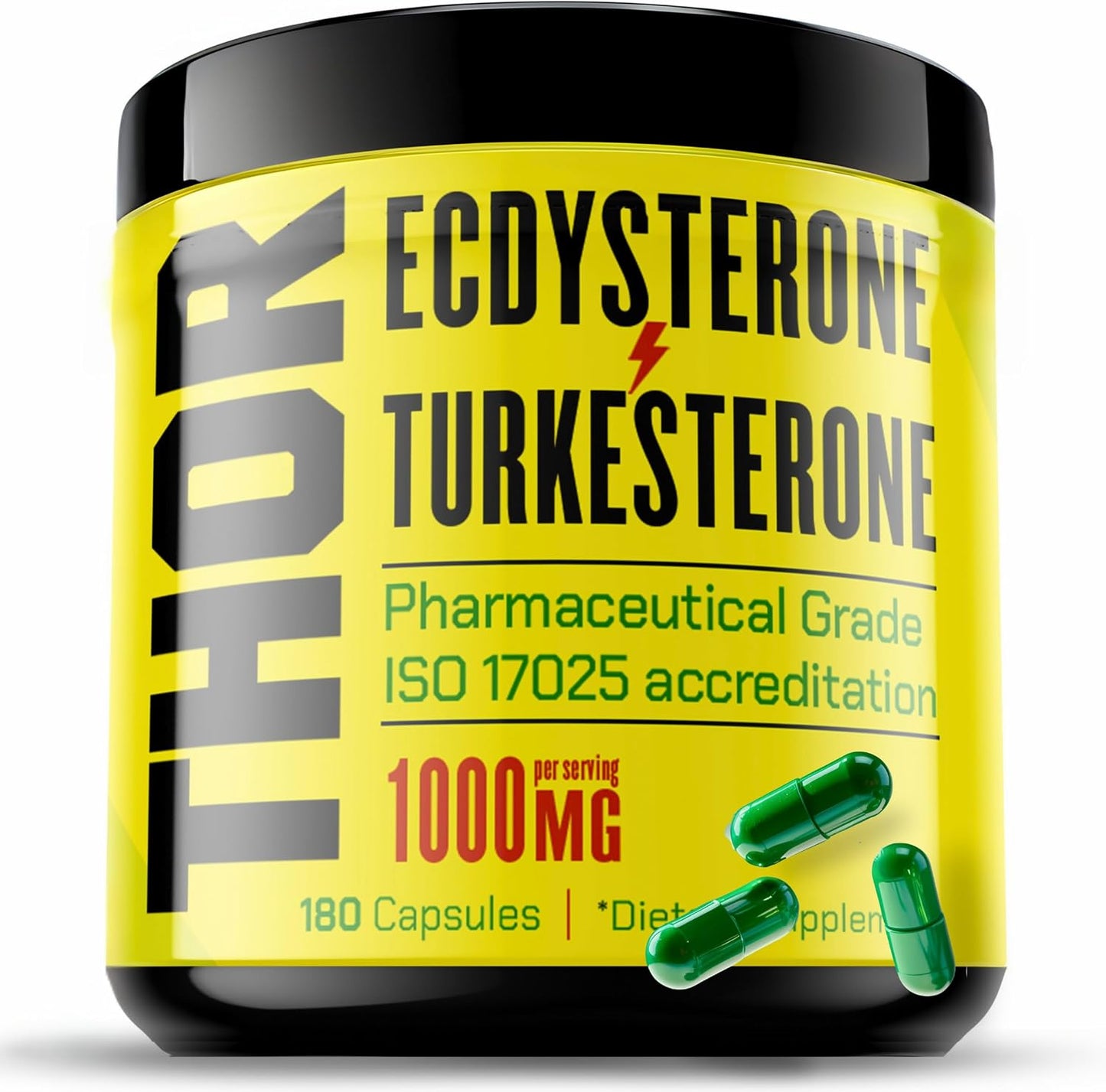 Turkesterone + Ecdysterone | Anabolic Supplement (180 Capsules) – Olympic-Grade Testing - görsel 1
