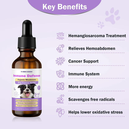 Pet Critical Guard Dog Immune Support Supplement with Turkey Tail Mushroom - 2 oz (59 ml)