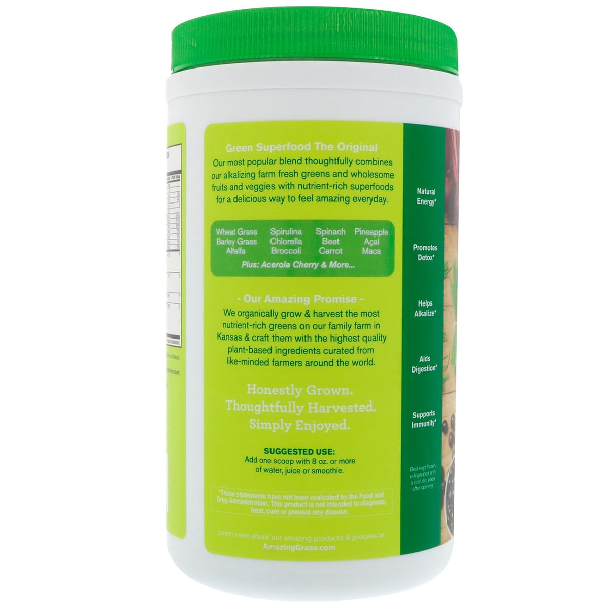 Amazing Grass Green SuperFood Original, 60 Servings, 482g - görsel 3
