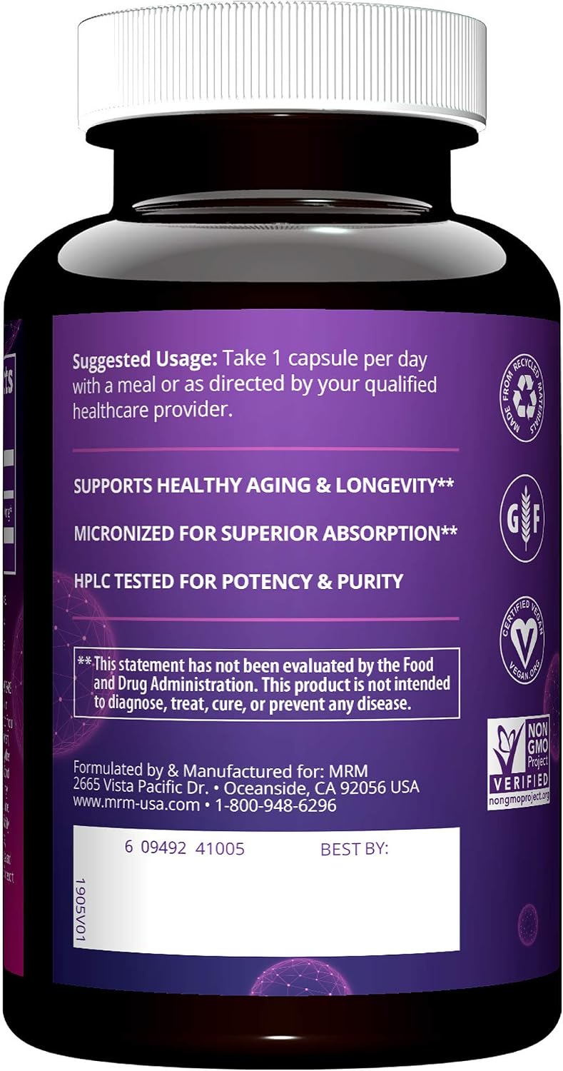 MRM Nutrition DHEA 50mg - Micronised DHEA Supplement for Healthy Ageing - 90 Capsules - görsel 2