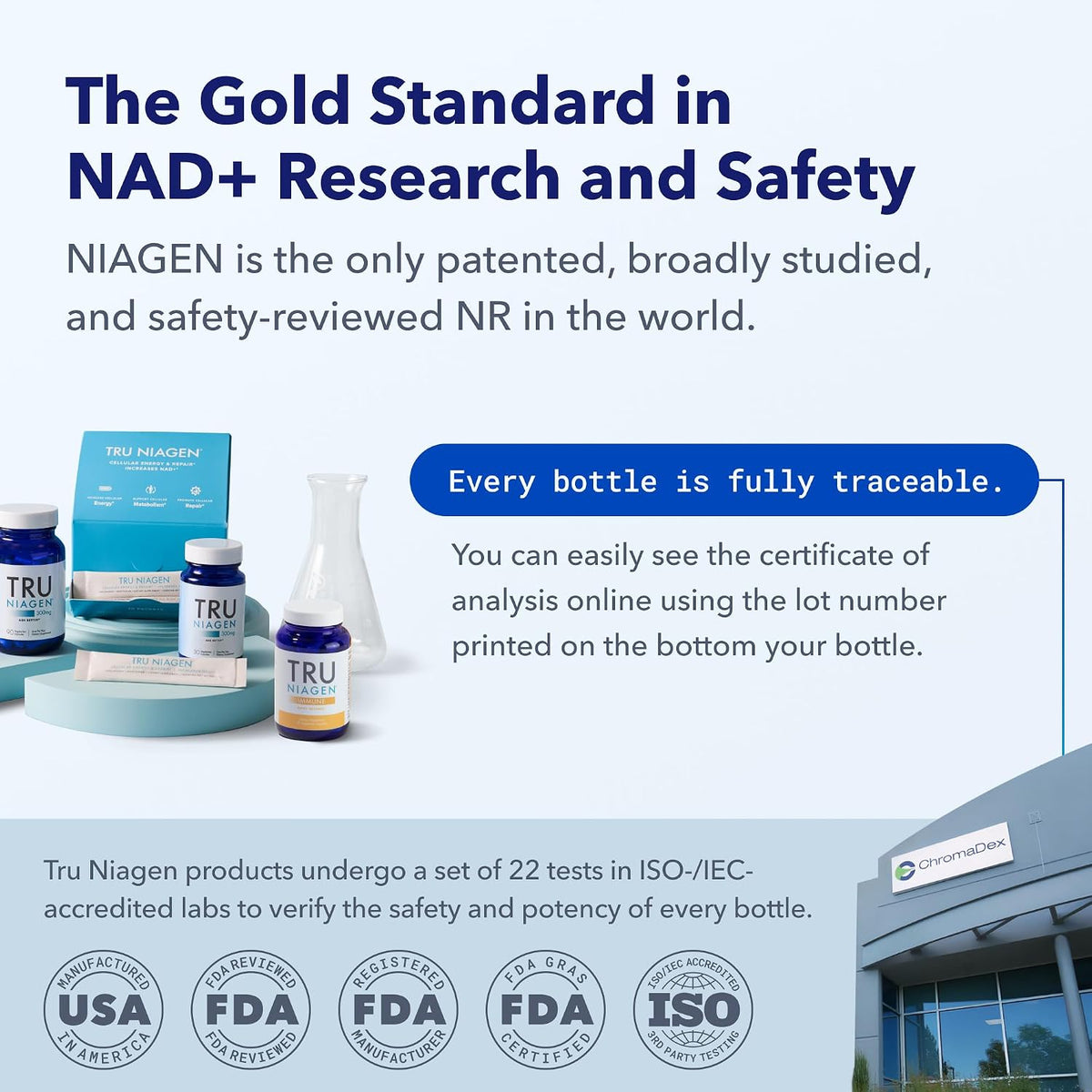 TRU NIAGEN NAD+ Booster | Nicotinamide Riboside Mixing Powder for Cellular Energy - 30 Sachets of 300mg - görsel 4