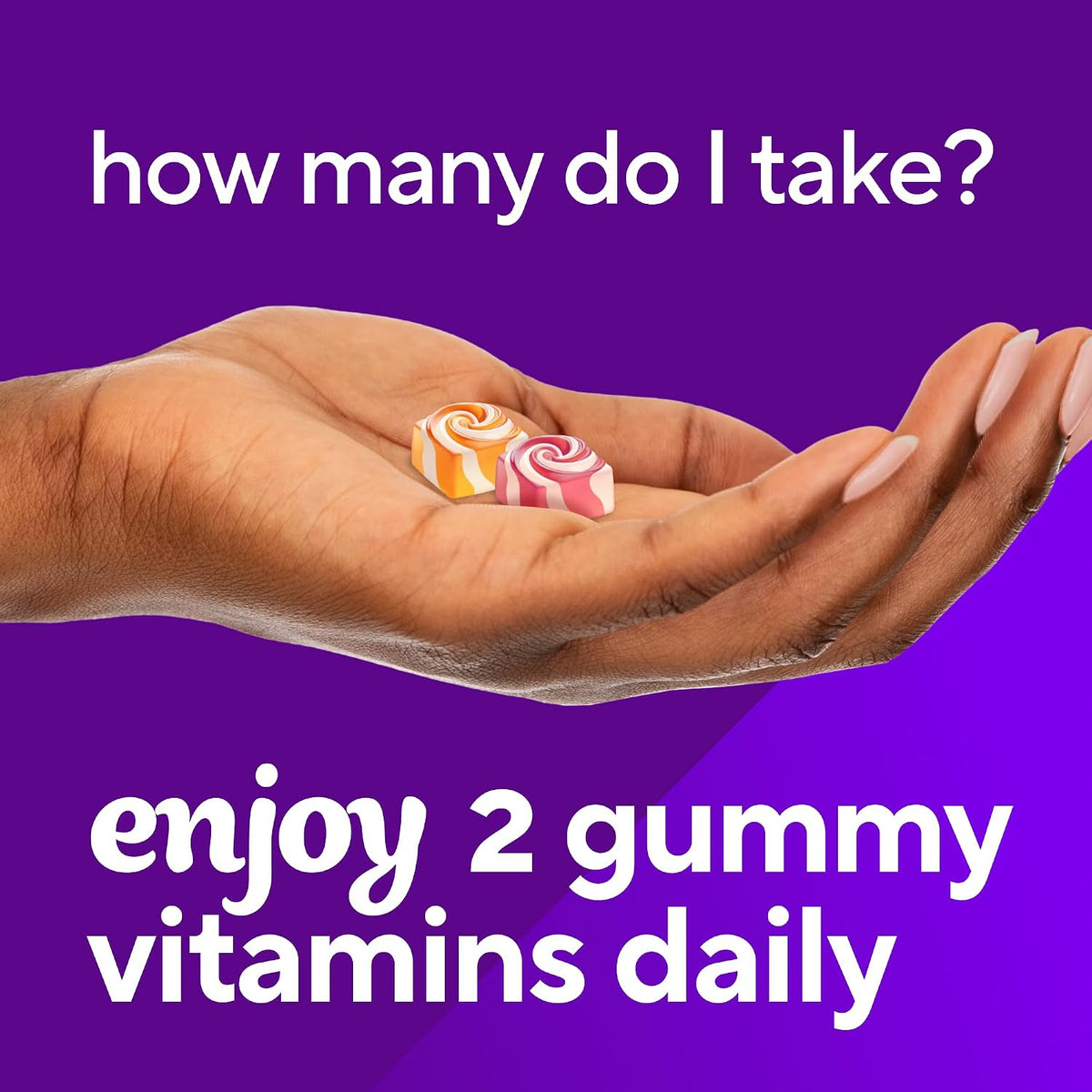 vitafusion Chewable Calcium Gummy Vitamins for Bone and Teeth Support, Fruit and Cream Flavour, 100 Count - görsel 8