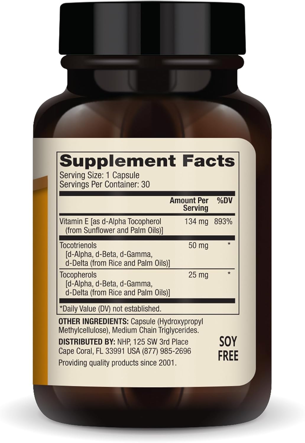Dr. Mercola Vitamin E - Mixed Tocopherols and Tocotrienols, 30 Capsules - görsel 2