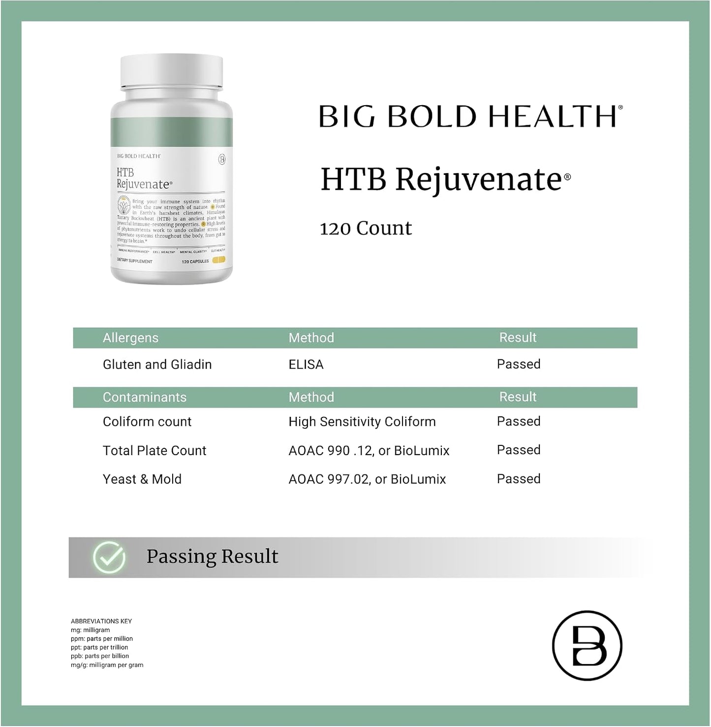 BIG BOLD HEALTH HTB Immune Rejuvenate – Himalayan Tartary Buckwheat Polyphenols Supplement, 120 Capsules - görsel 6