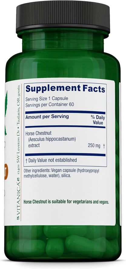 Vitanica Horse Chestnut - Vein Health Support Supplement