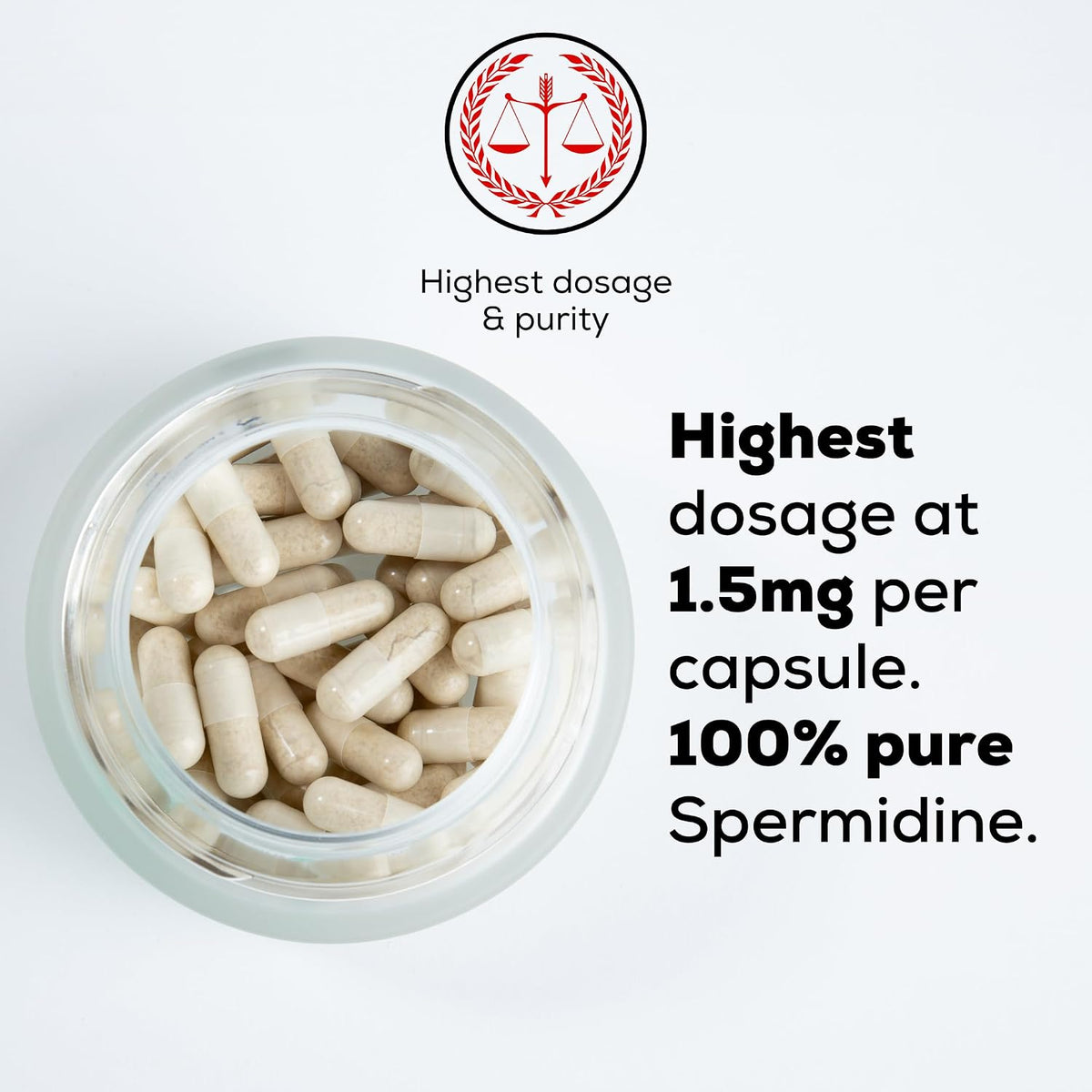 MASI Spermidine Supplement – 1.5mg, 60 Capsules - görsel 4