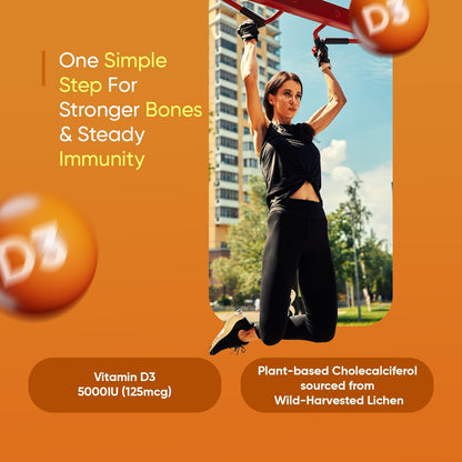 WeightWorld Vegan Vitamin D3 5000 IU Tablets – 240 Tablets – Bone & Immune Health Support