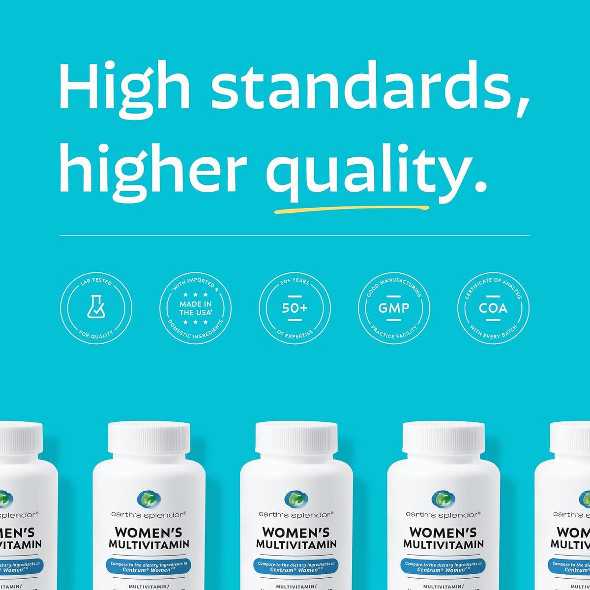 Earth's Splendor Women's Multivitamin, Overall Wellness Support, Multimineral Supplements, 120 Tablets - görsel 2