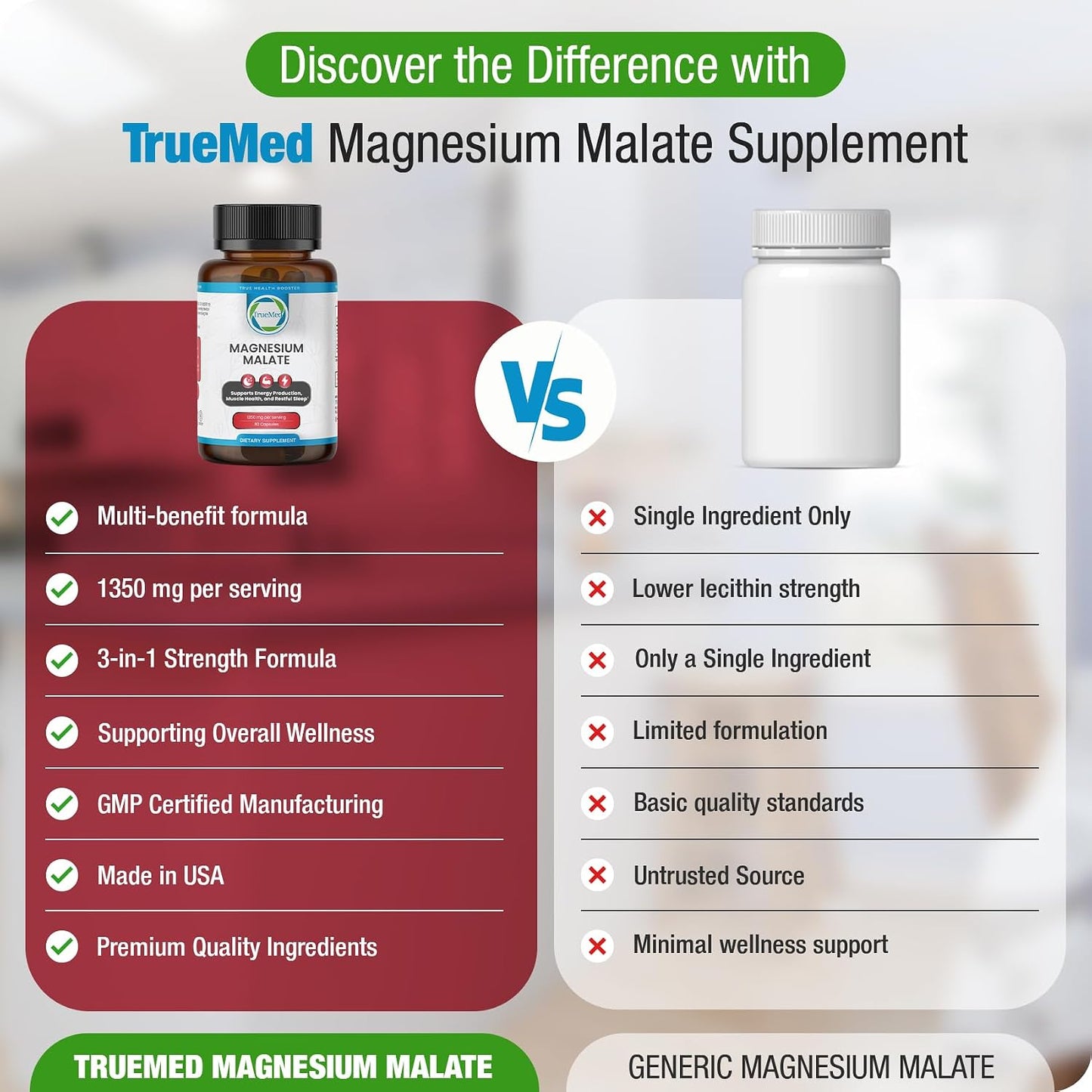 Magnesium Malate Capsules 1350mg – 90 Capsules - görsel 4