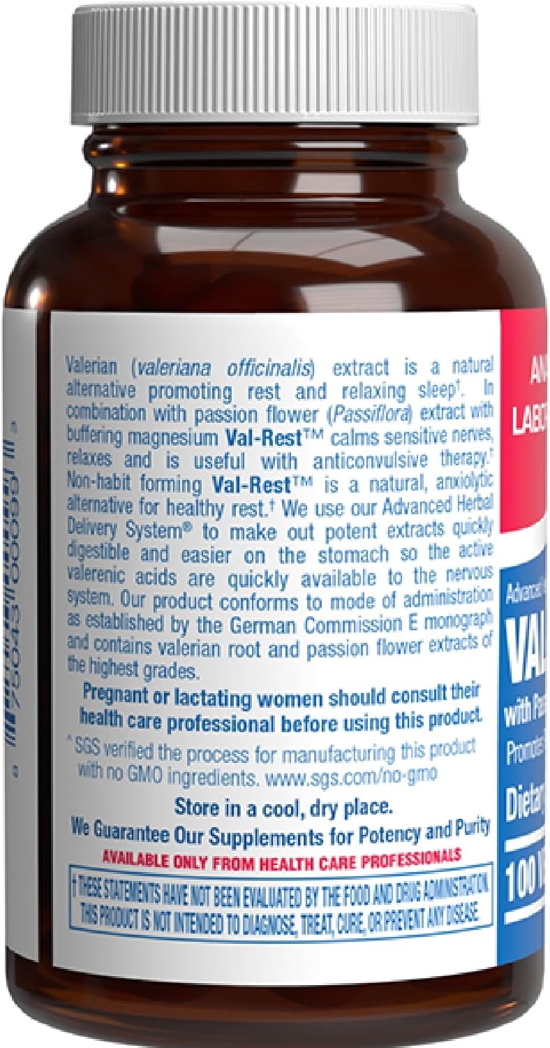 Valerian Root for Sleep and Relaxation – Gentle Magnesium Supplement with Passion Flower – Vegan and non-GMO – 100 Servings - görsel 3