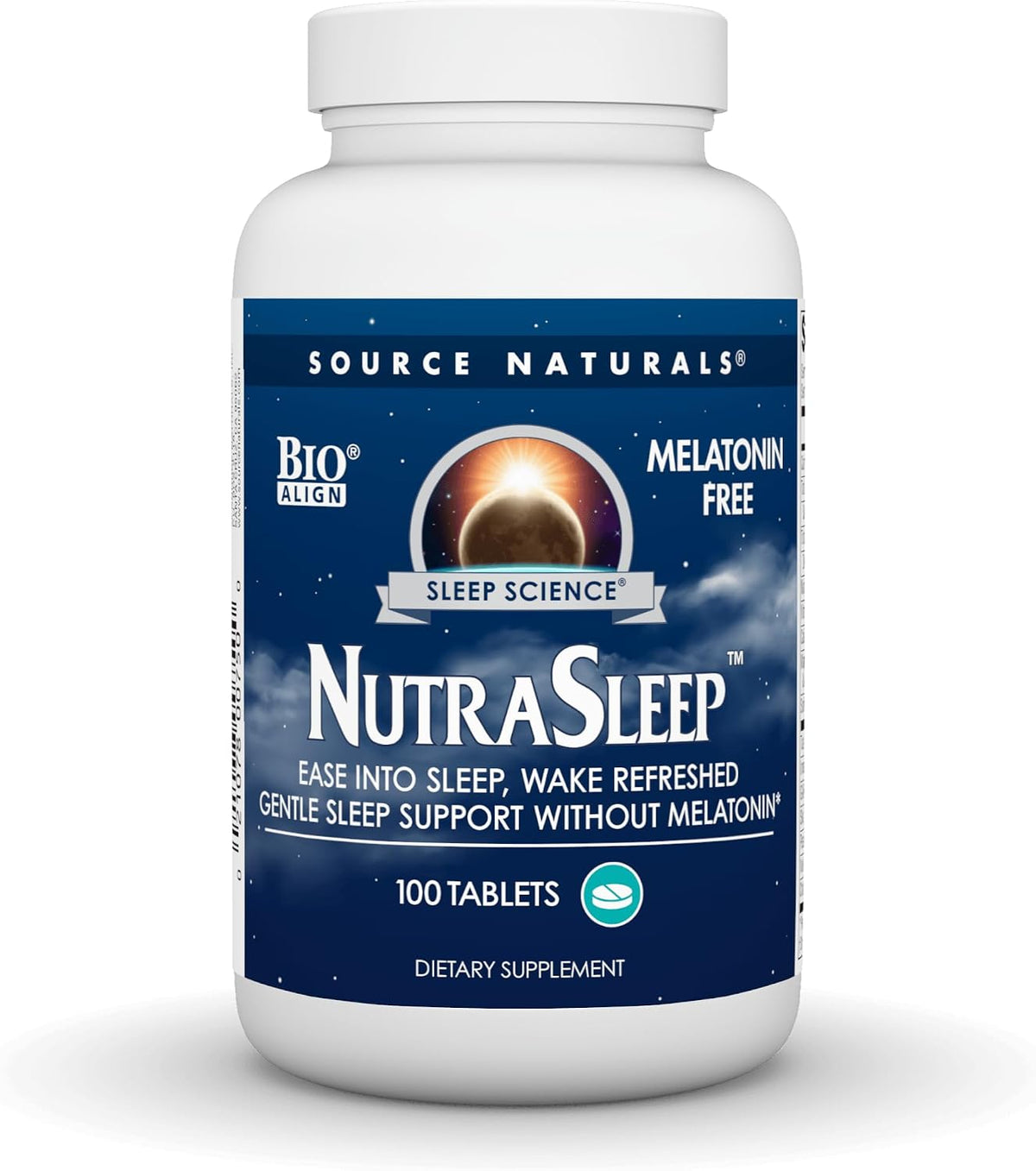 Source Naturals NutraSleep, Gentle Sleep Support Without Melatonin - 100 Tablets - görsel 1
