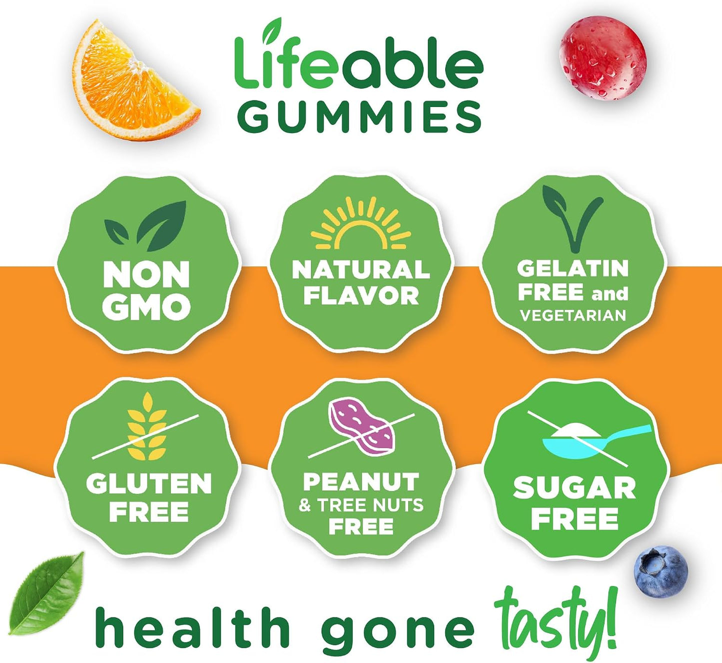 Lifeable Sugar Free Vitamin B12 Gummies - 1000 mcg - Strawberry Flavour - 90 Gummies - görsel 4