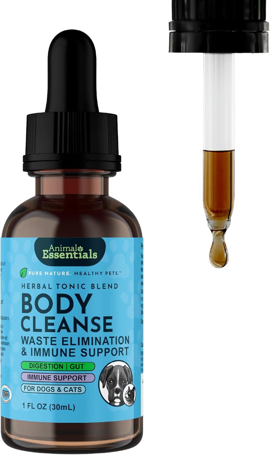 Animal Essentials Body Cleanse Liver Support for Dogs & Cats - 30 ml - görsel 1